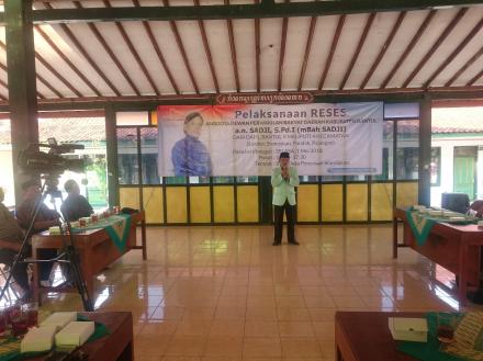 Pelaksanaan RESES Anggota DPRD Kabupaten Bantul a.n Sadji, S.Pd.I (Mbah Sadji)