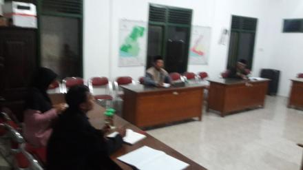 Rapat Rutin BPD Desa Poncosari