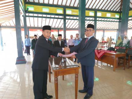 Pelantikan PJ Lurah Desa Poncosari