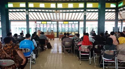 Pengarahan Ujian Seleksi Pamong Desa Poncosari