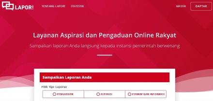 Layanan Aspirasi dan Pengaduan Online Rakyat (LAPOR)