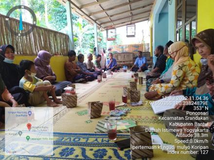 Pertemuan Kelompok Tani Ngudi Mulyo Dengan BPP Srandakan