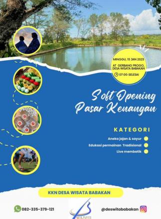 Hadirilah, Soft Opening Pasar Kenangan Desa Wisata Babakan