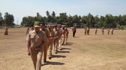 Latihan Upacara Hari Jadi Kalurahan Poncosari