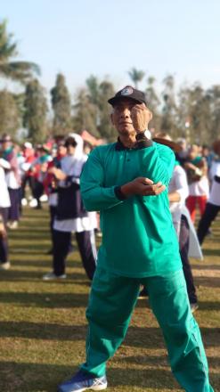 Senam Bersama Sebagai Puncak HUT RI Kapanewon Srandakan 