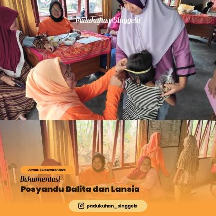 Giat Posyandu Balita Dan Lansia Dusun Singgelo